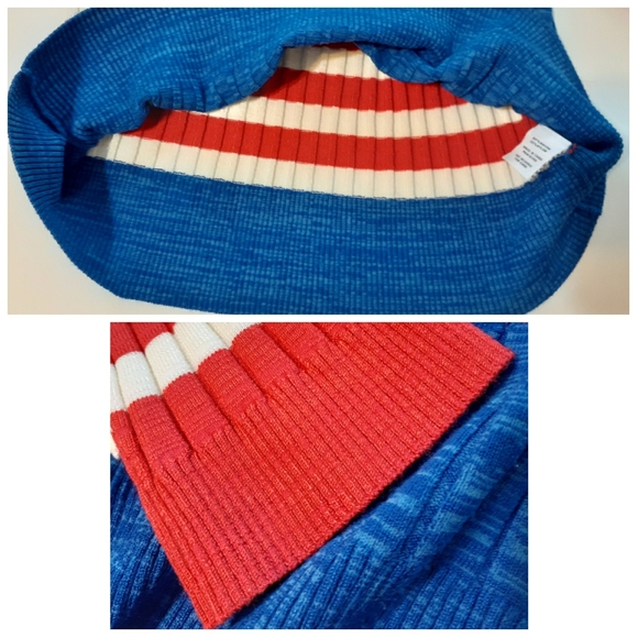 💎NWT 525 America Sun & Wave Red Striped Sweater - Picture 6 of 9